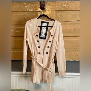 Anthropologie Cream Sweater Cardigan